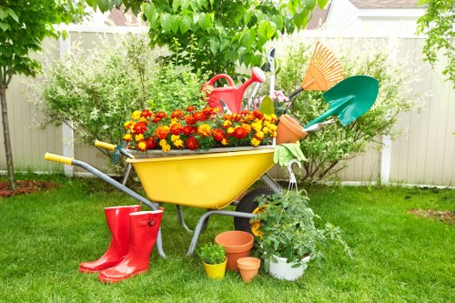 Custom garden features created by top gardening services in Osterley